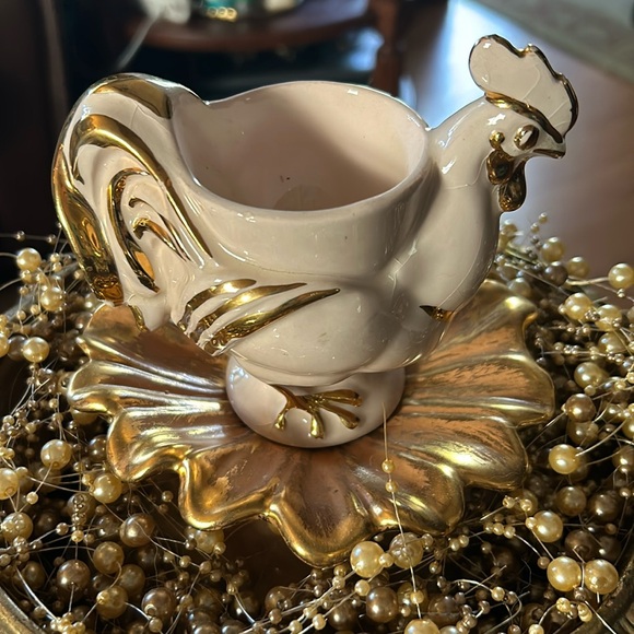 Vintage Other - Vintage Rooster Chicken Egg Cup Holder